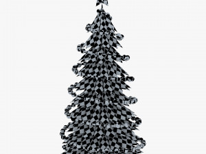 christmas tree paper v 3 3D Model