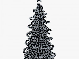 christmas tree paper v 3 3D Model