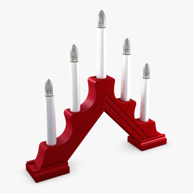 christmas advent lights v 1 Model 3D .c4d .max .obj .3ds .fbx .stl .blend 