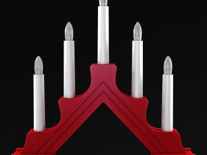 christmas advent lights v 1 3D Model