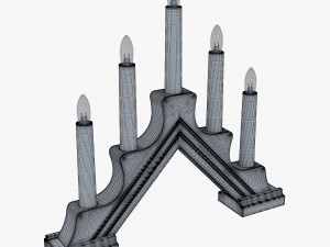 christmas advent lights v 1 Model 3D