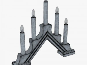 christmas advent lights v 1 3D Model