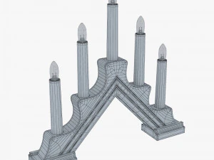 christmas advent lights v 1 3D Model
