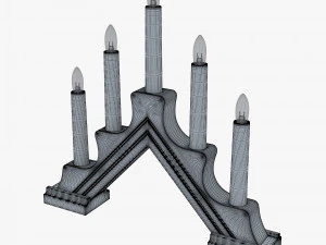 christmas advent lights v 1 3D Model