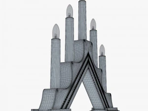 christmas advent lights v 1 3D Model