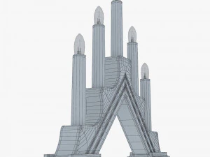christmas advent lights v 1 3D Model