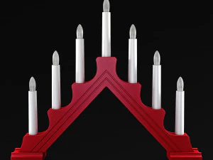 christmas advent lights v 2 3D Model