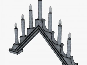 christmas advent lights v 2 3D Model