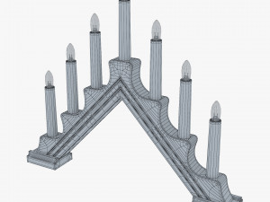 christmas advent lights v 2 Modelo 3D