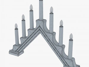 christmas advent lights v 2 3D Model
