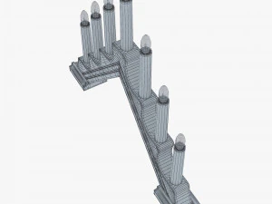 christmas advent lights v 2 3D Model