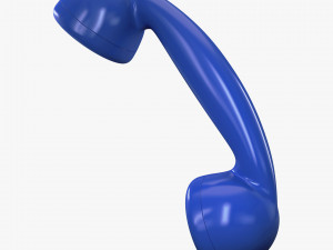 retro telephone handset v 1 3D Model