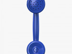 retro telephone handset v 1 3D Model