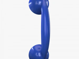 retro telephone handset v 1 3D Model