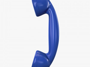 retro telephone handset v 1 3D Model