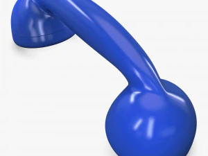 retro telephone handset v 1 3D Model