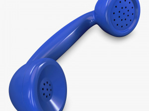 retro telephone handset v 1 3D Model