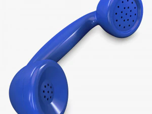 retro telephone handset v 1 3D Model