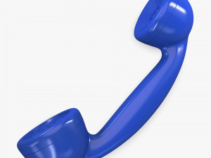 retro telephone handset v 1 3D Model