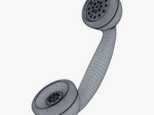 retro telephone handset v 1 3D Model