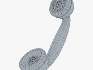 retro telephone handset v 1 3D Model