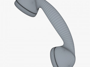 retro telephone handset v 1 3D Model
