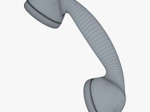 retro telephone handset v 1 3D Model
