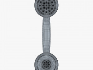 retro telephone handset v 1 3D Model