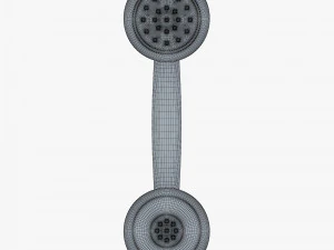 retro telephone handset v 1 3D Model