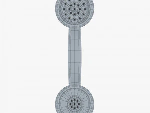 retro telephone handset v 1 3D Model