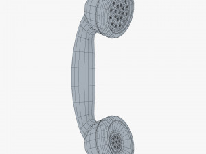 retro telephone handset v 1 3D Model