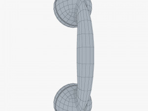 retro telephone handset v 1 3D Model
