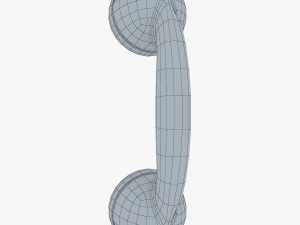 retro telephone handset v 1 3D Model