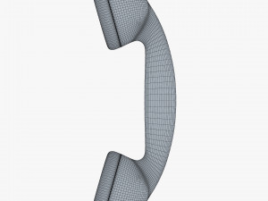 retro telephone handset v 1 3D Model