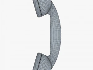 retro telephone handset v 1 3D Model