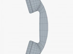 retro telephone handset v 1 3D Model