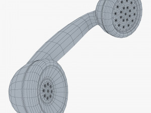 retro telephone handset v 1 3D Model