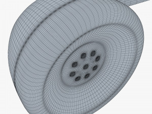 retro telephone handset v 1 3D Model