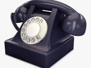 retro telephone v 1 3D Model
