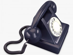 retro telephone v 1 3D Model