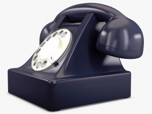 retro telephone v 1 Model 3D