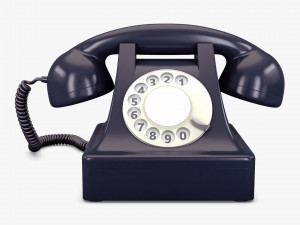 retro telephone v 1 Model 3D