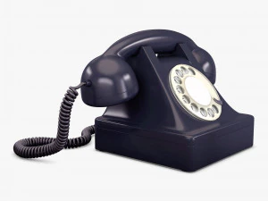 retro telephone v 1 3D Model