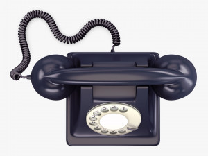 retro telephone v 1 Model 3D