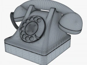 retro telephone v 1 3D Model