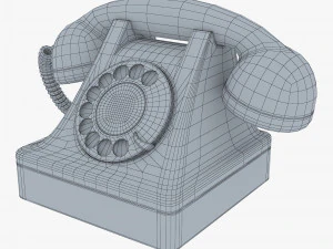 retro telephone v 1 3D Model
