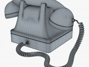 retro telephone v 1 3D Model
