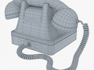 retro telephone v 1 Model 3D