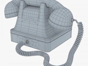 retro telephone v 1 3D Model