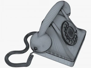 retro telephone v 1 3D Model